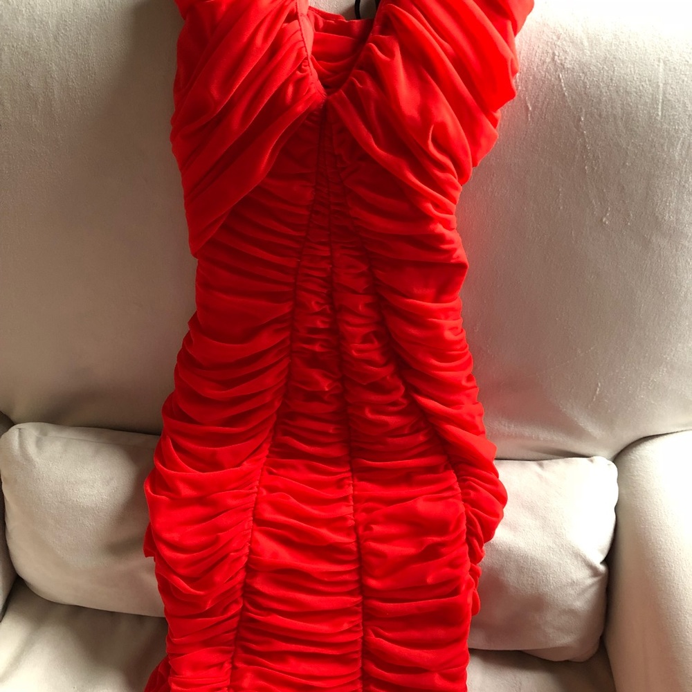 Bebe Orange/red dress